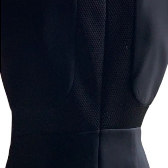 Lafayette 148 New York Faux Leather Inserts Sheath Dress - Picture 8 of 13